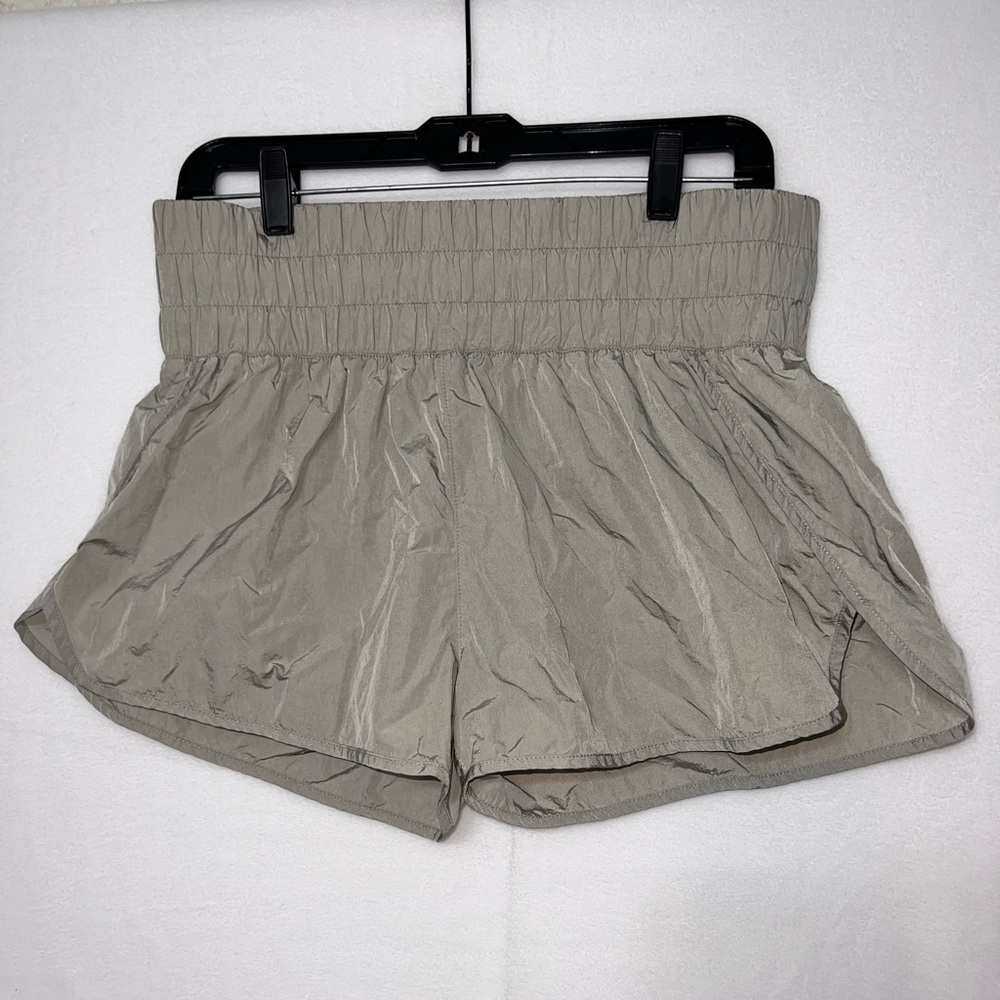 Revival Women's Shorts Running Tan Size Large
